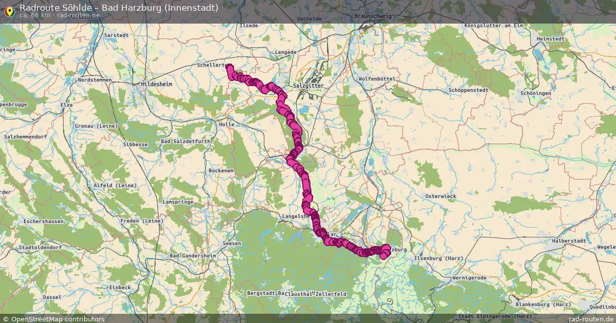 Radtour Söhlde – Bad Harzburg (Innenstadt)