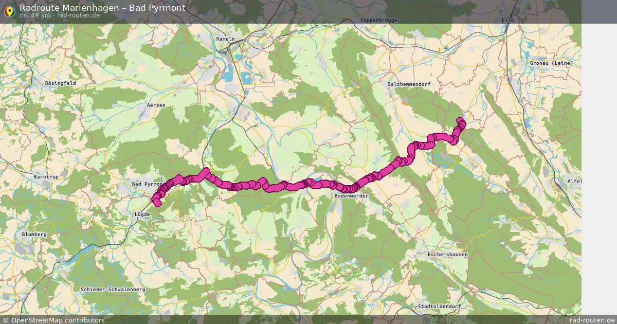 Radtour Marienhagen – Bad Pyrmont