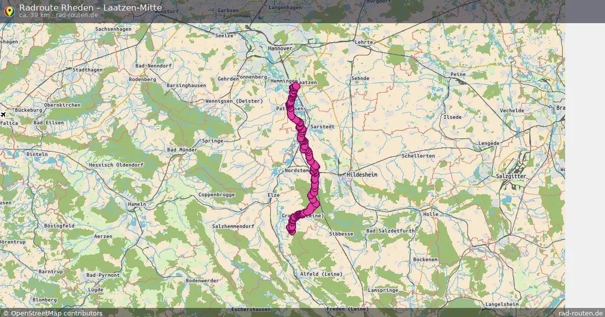 Radtour Rheden – Laatzen-Mitte