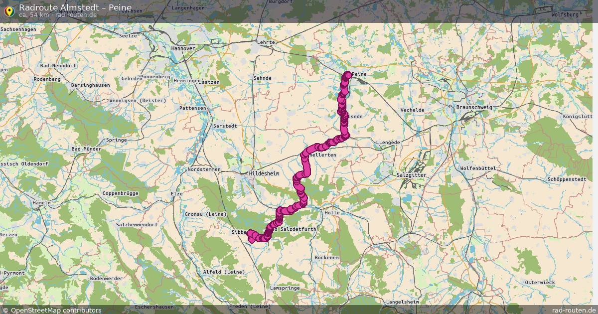 Fahrradroute Almstedt – Peine