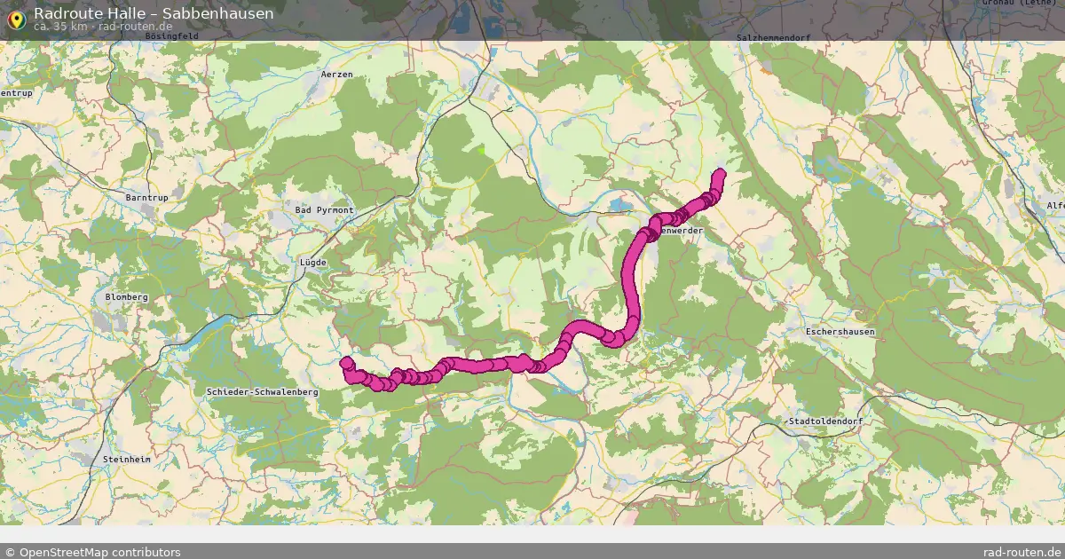 Radtour Halle – Sabbenhausen