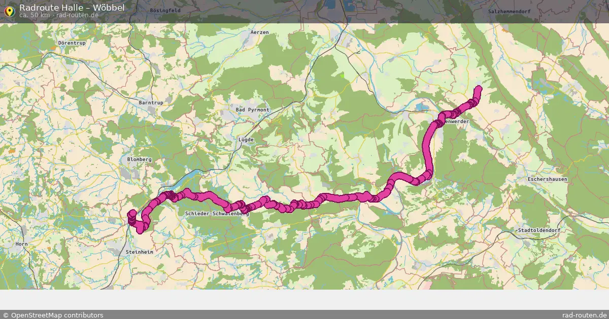 Radtour Halle – Wöbbel