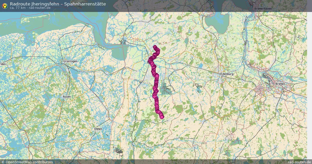 Radtour Jheringsfehn – Spahnharrenstätte