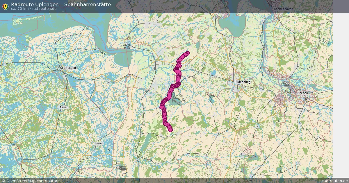 Radtour Uplengen – Spahnharrenstätte