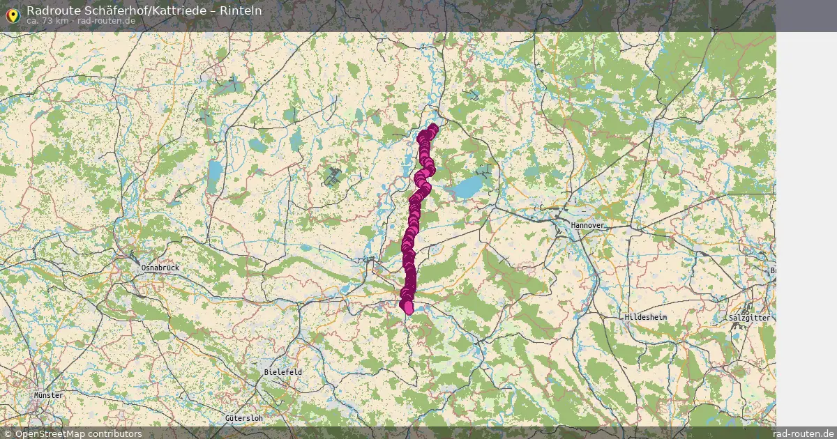 Radtour Schäferhof Kattriede – Rinteln