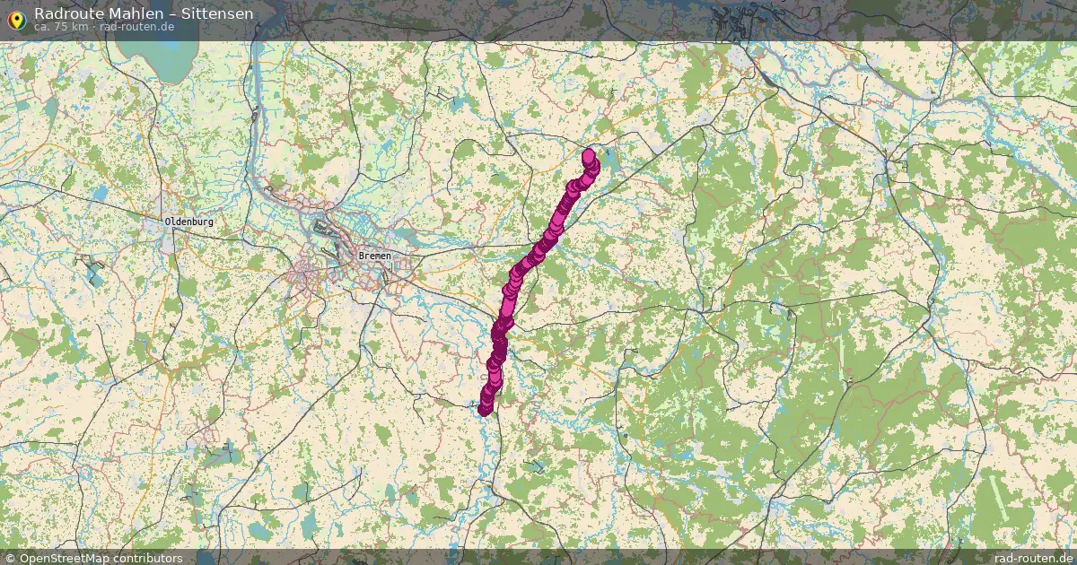 Fahrradroute Mahlen – Sittensen