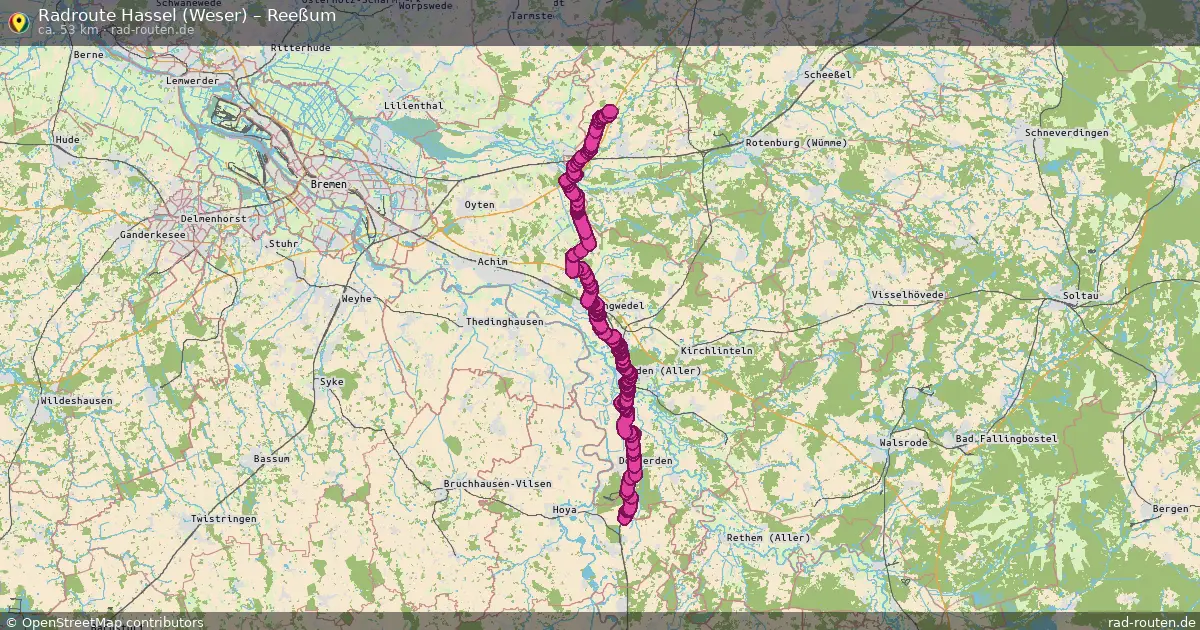 Radtour Hassel (Weser) – Reeßum