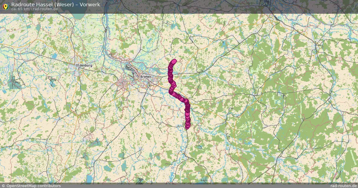 Radtour Hassel (Weser) – Vorwerk