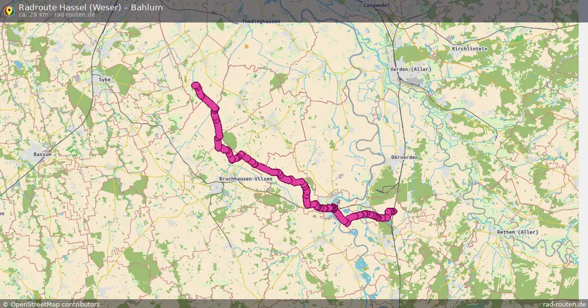 Radtour Hassel (Weser) – Bahlum
