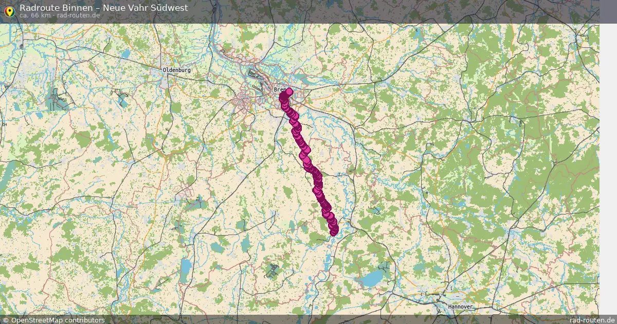 Fahrradroute Binnen – Neue Vahr Südwest