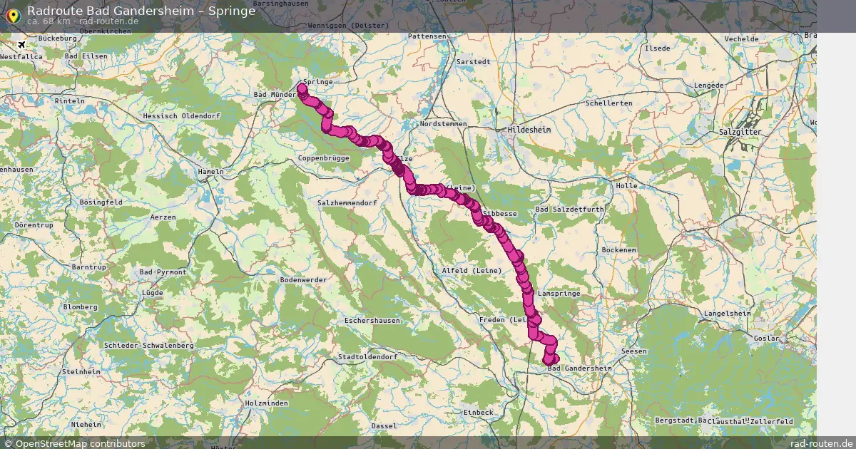 Fahrradroute Bad Gandersheim – Springe