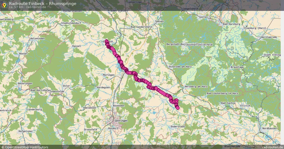 Radtour Einbeck – Rhumspringe