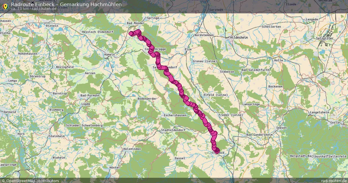 Radtour Einbeck – Gemarkung Hachmühlen