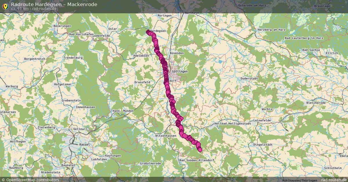 Fahrradroute Hardegsen – Mackenrode
