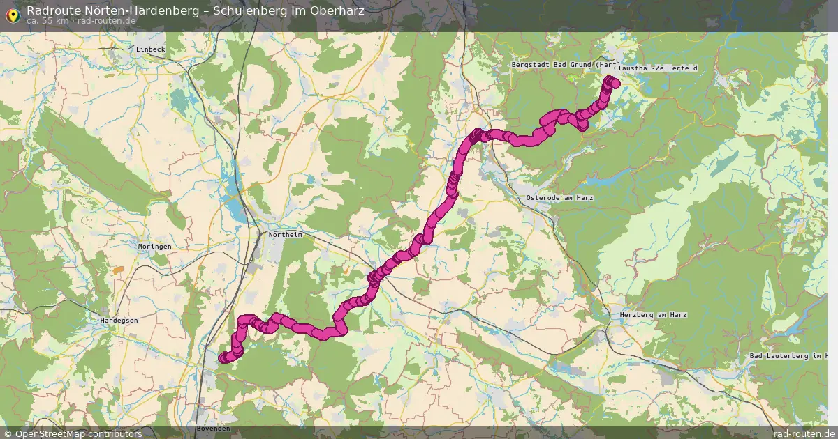 Radtour Nörten-Hardenberg – Clausthal-Zellerfeld