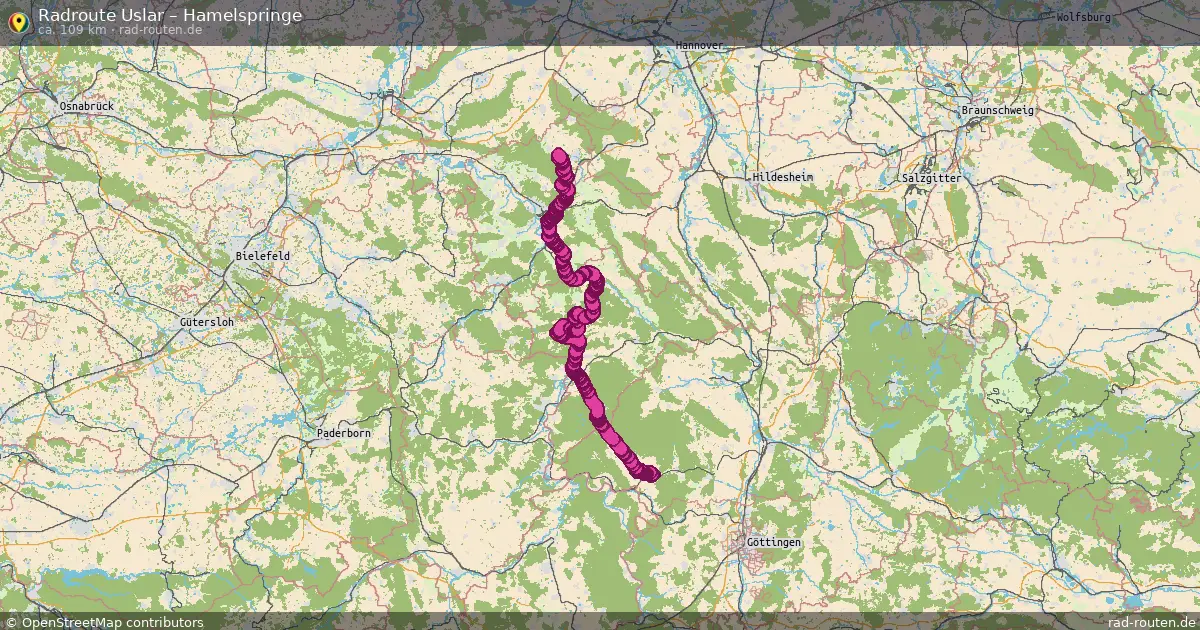 Radtour Uslar – Hamelspringe