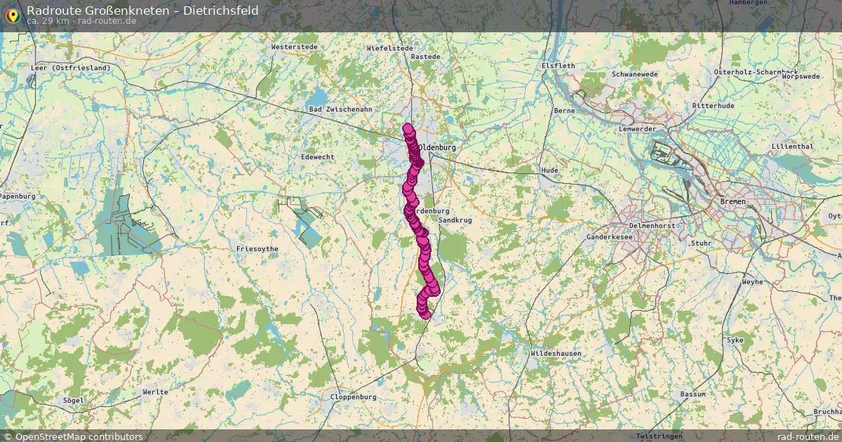 Radtour Großenkneten – Dietrichsfeld