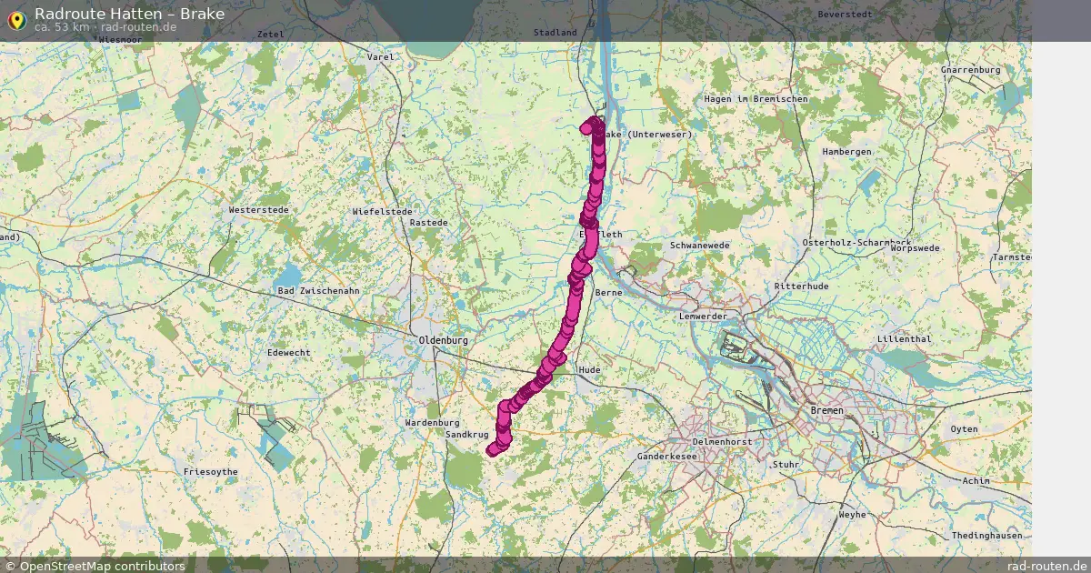 Radtour Hatten – Brake