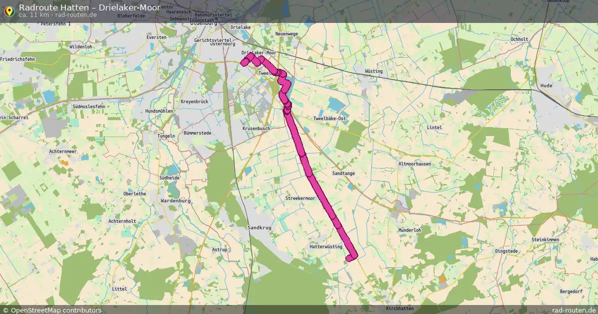 Radtour Hatten – Drielaker-Moor