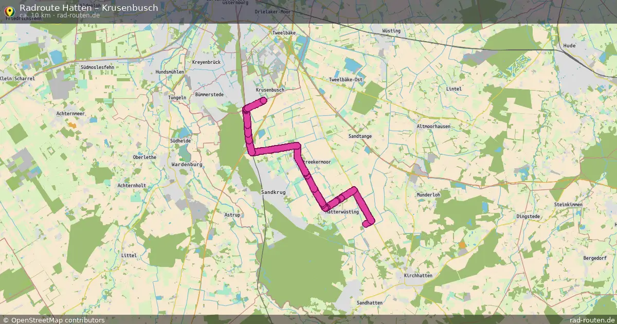 Radtour Hatten – Krusenbusch