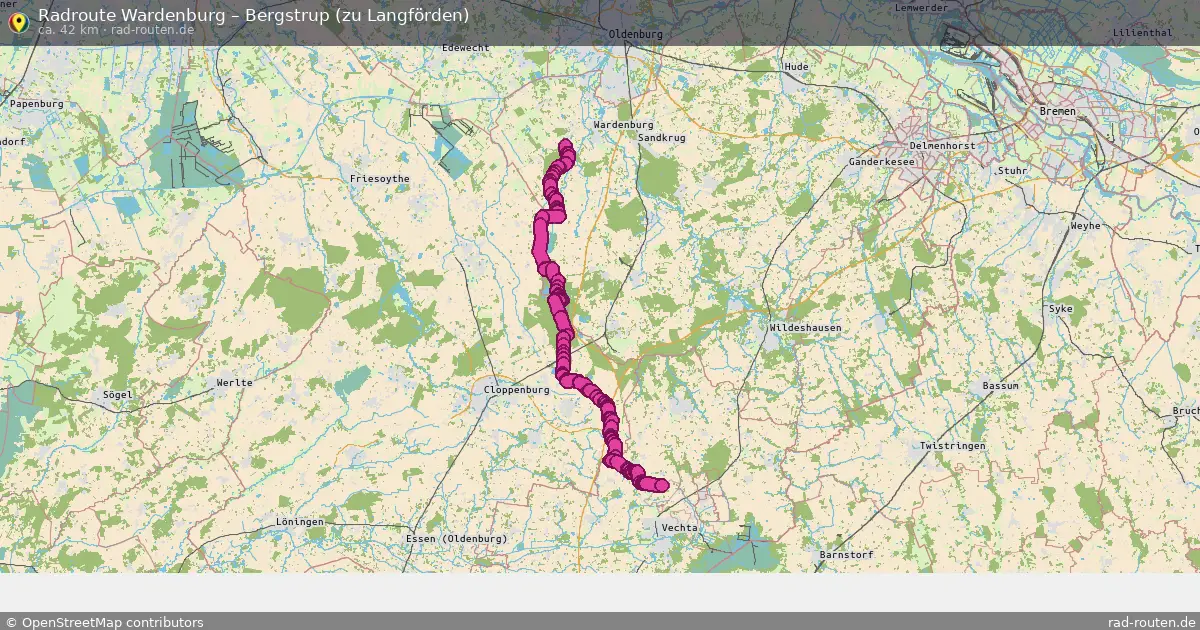 Radtour Wardenburg – Bergstrup (Zu Langförden)