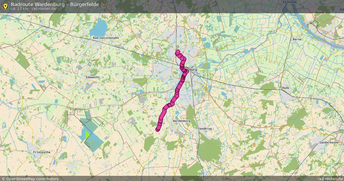 Radtour Wardenburg – Bürgerfelde