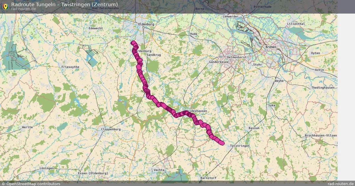 Radtour Tungeln – Twistringen (Zentrum)