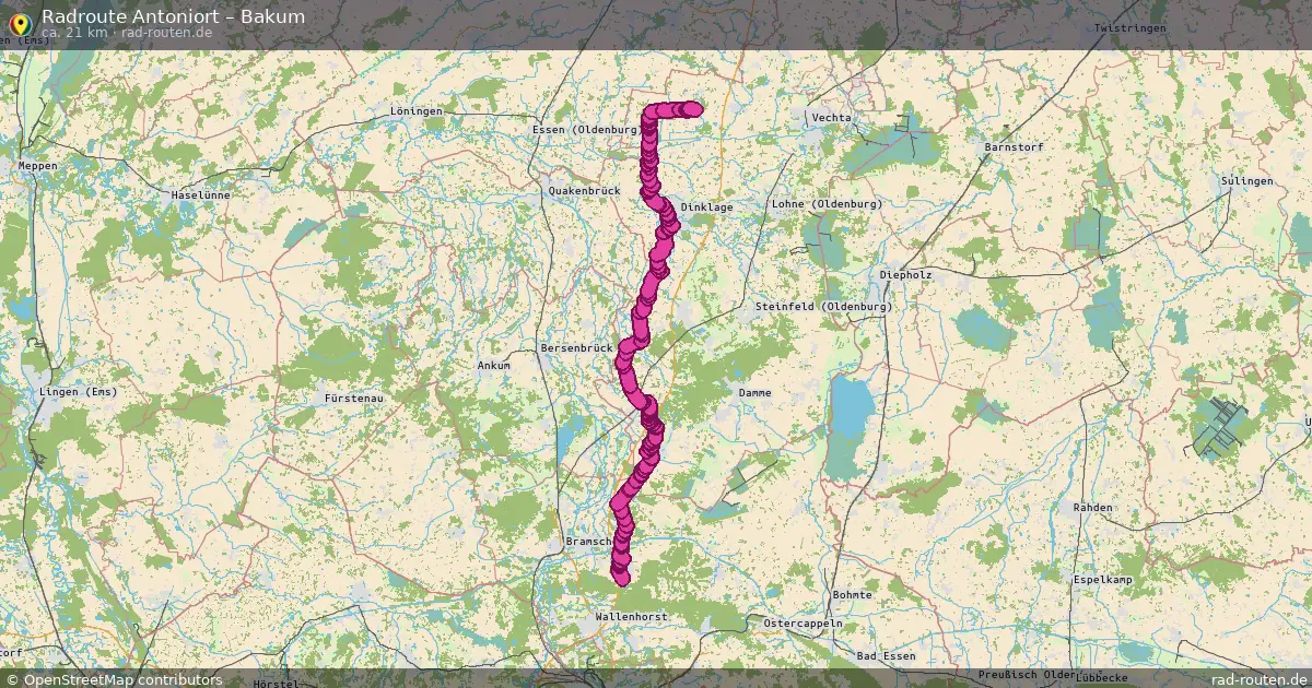 Radtour Antoniort – Bakum