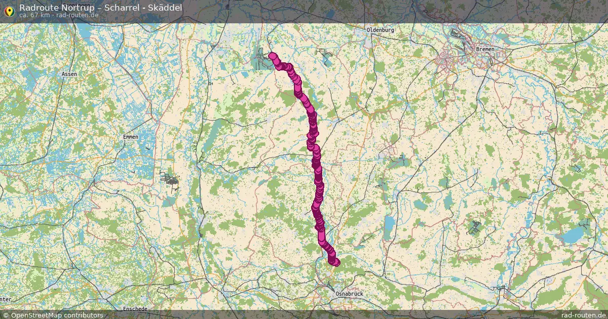 Radtour Trentlage – Scharrel - Skäddel
