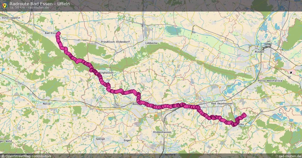 Fahrradroute Bad Essen – Uffeln