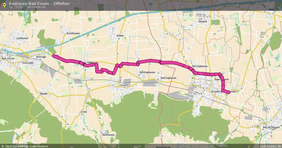 Fahrradroute Bad Essen – Offelten