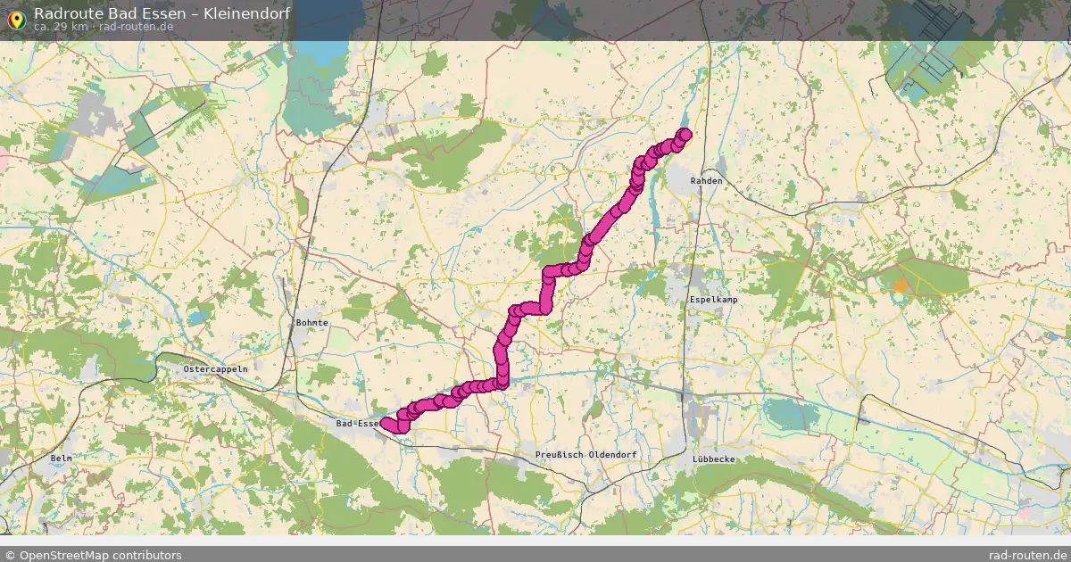 Fahrradroute Bad Essen – Kleinendorf