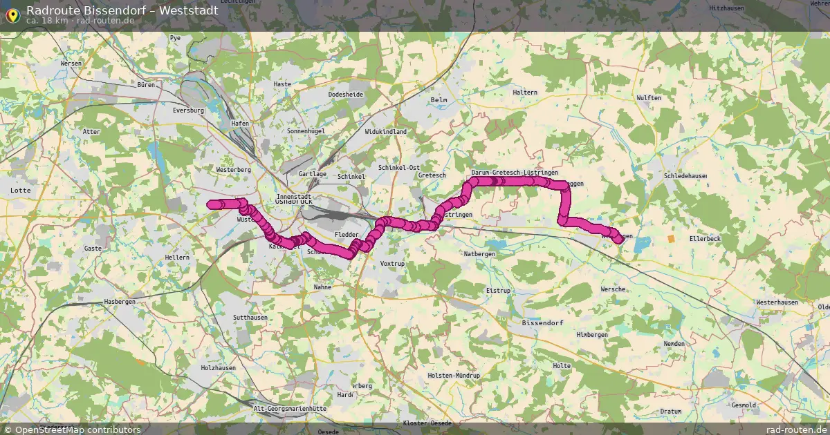 Radtour Bissendorf – Weststadt