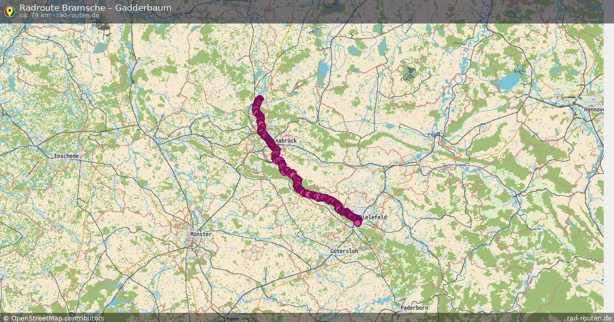 Radtour Bramsche – Gadderbaum