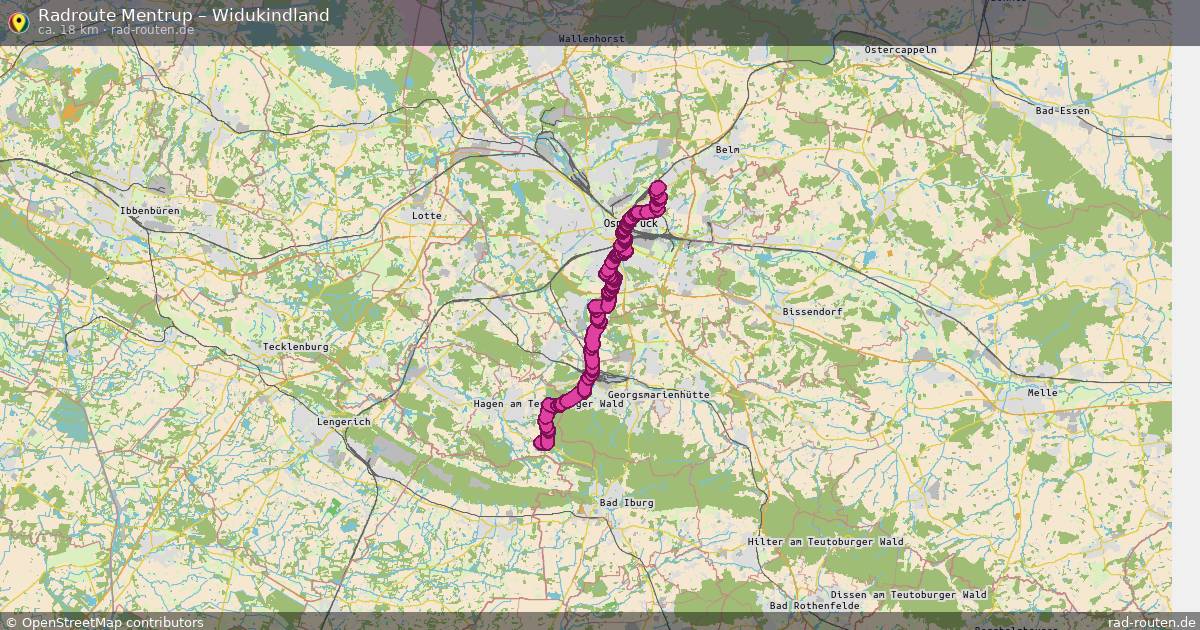 Fahrradroute Mentrup – Widukindland