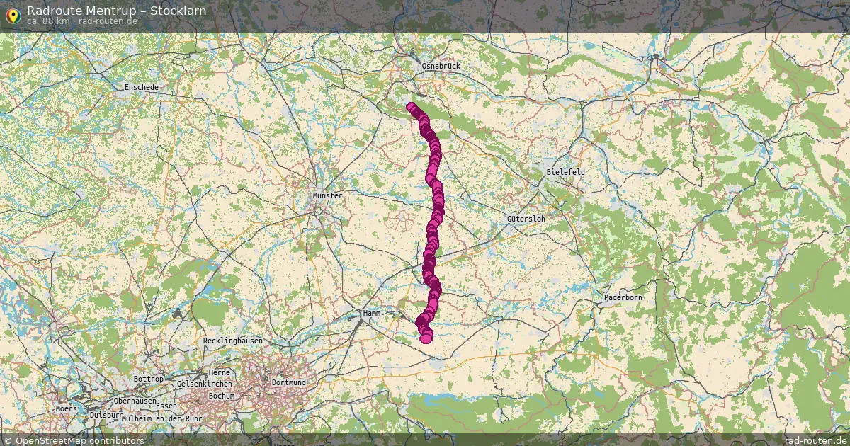 Fahrradroute Mentrup – Stocklarn