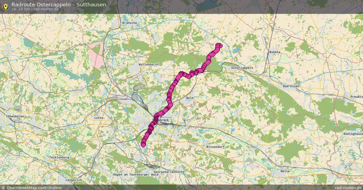Radtour Ostercappeln – Sutthausen