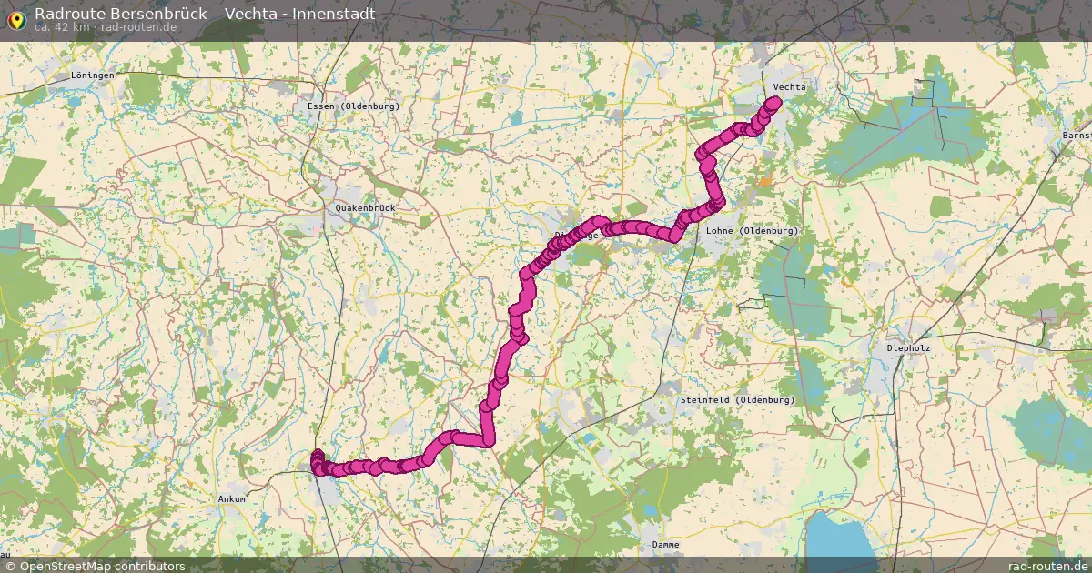 Radtour Bersenbrück – Vechta - Innenstadt
