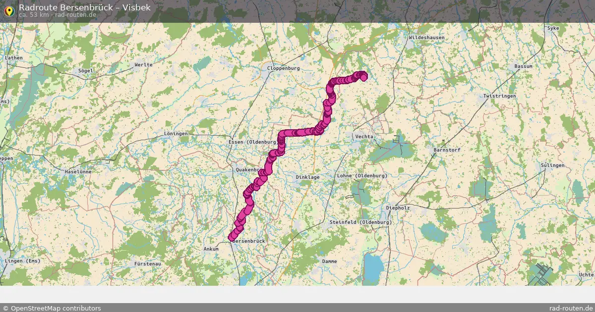 Radtour Bersenbrück – Visbek