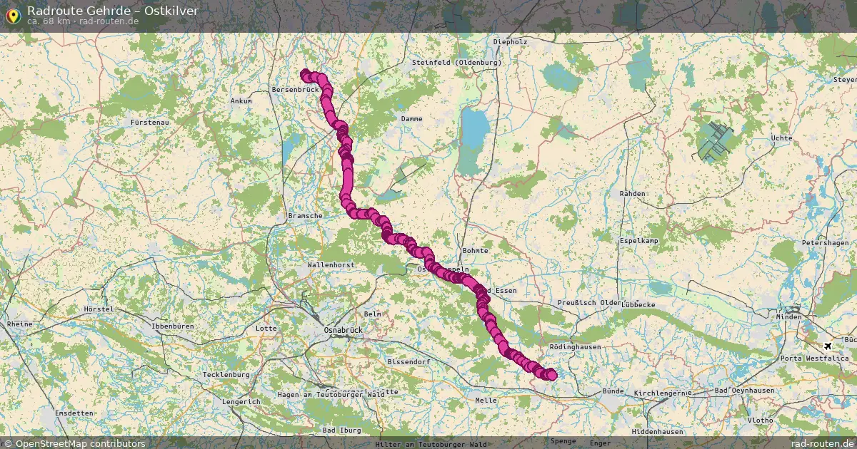Radtour Gehrde – Ostkilver