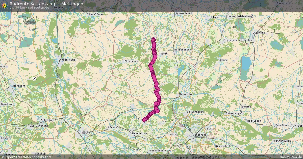 Radtour Kettenkamp – Mettingen