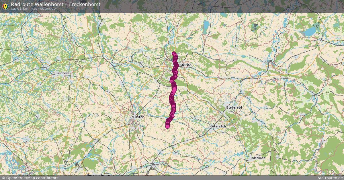 Fahrradroute Wallenhorst – Freckenhorst