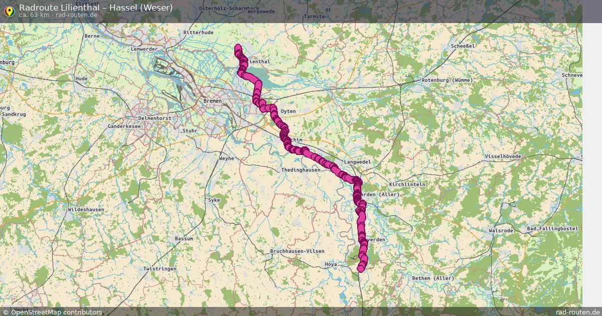 Radtour Lilienthal – Hassel (Weser)