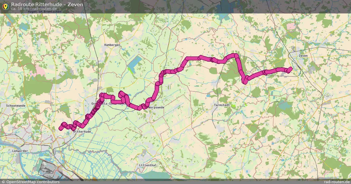 Fahrradroute Ritterhude – Zeven