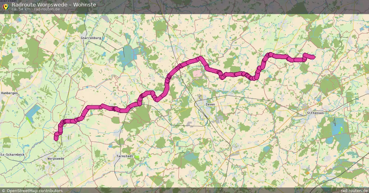 Radtour Worpswede – Wohnste