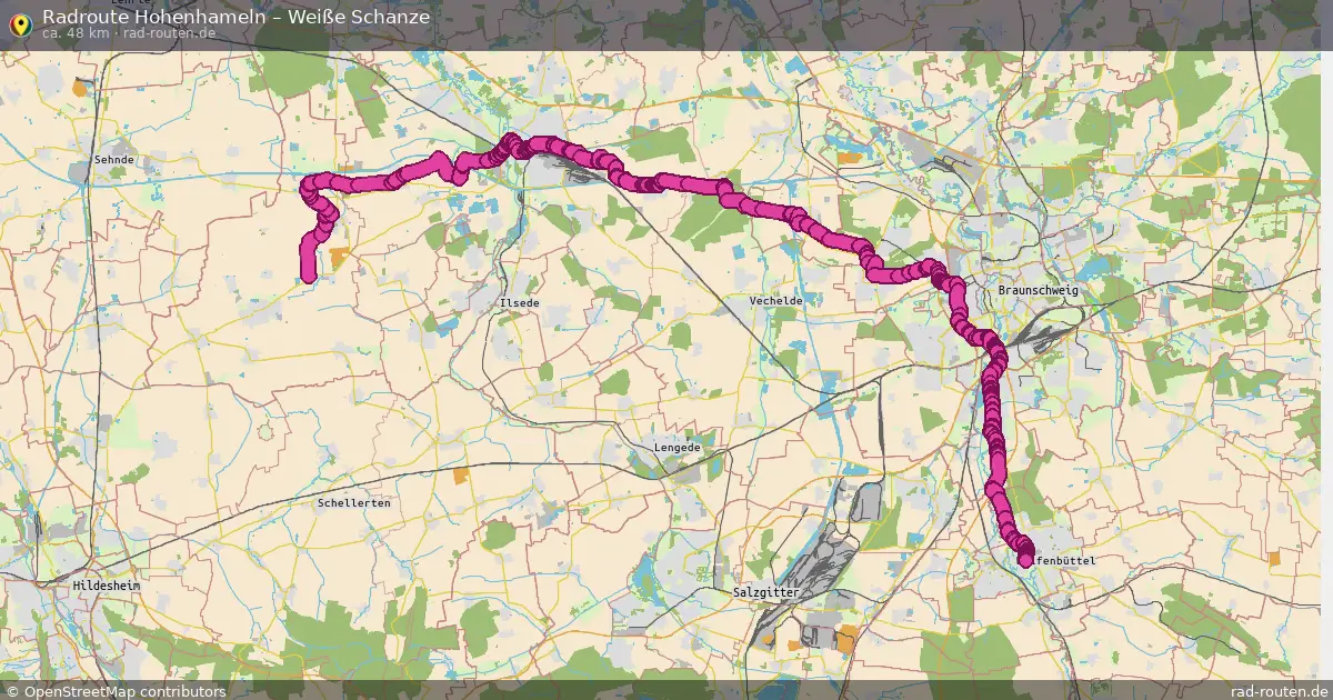 Radtour Hohenhameln – Weiße Schanze