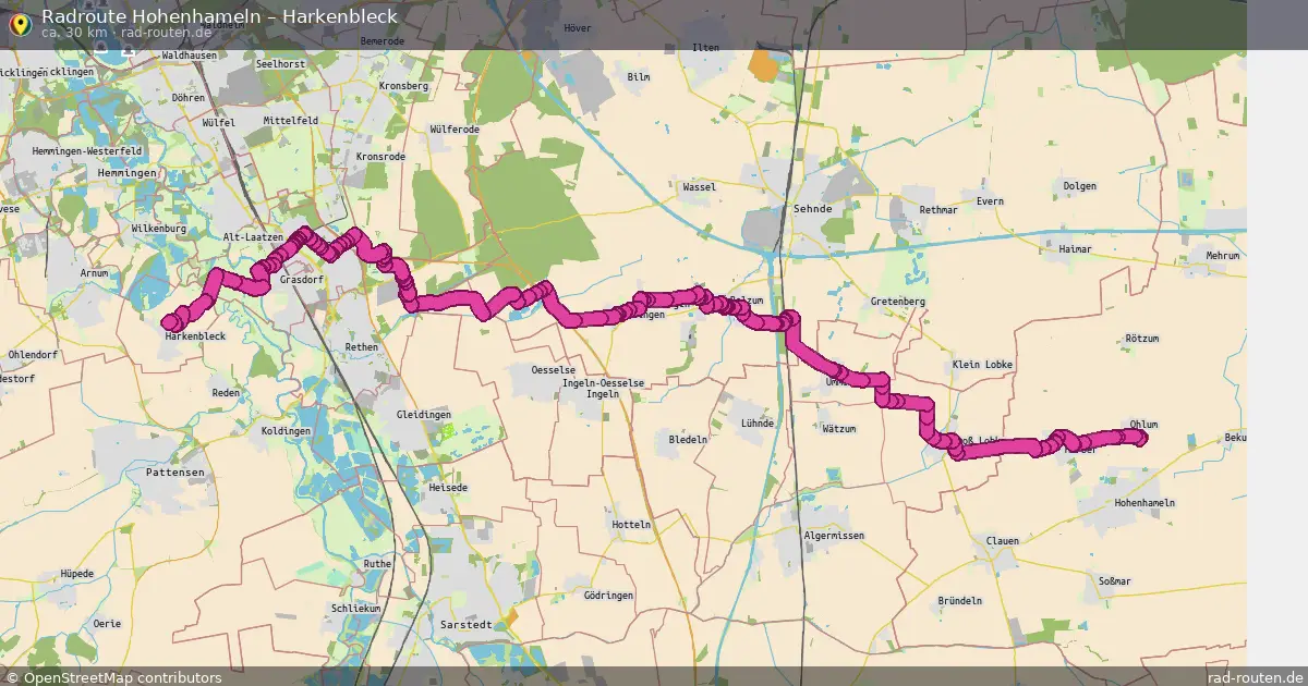 Radtour Hohenhameln – Harkenbleck