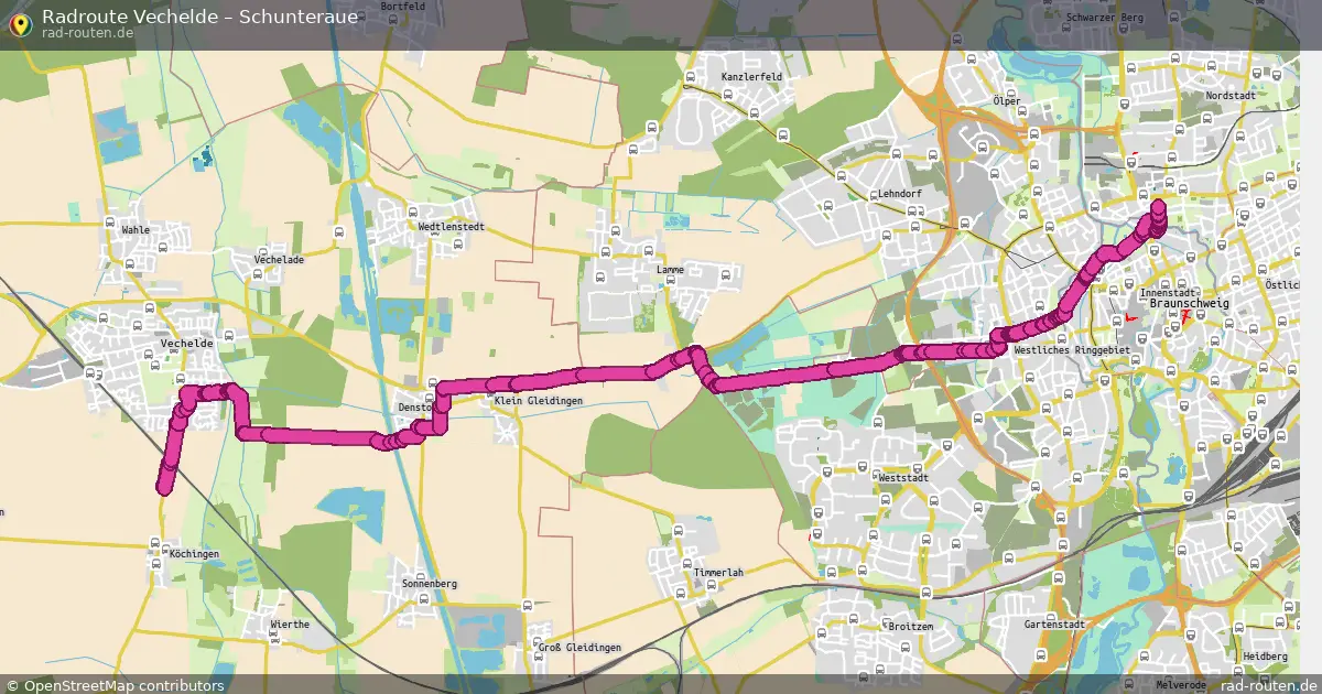 Radtour Vechelde – Südstadt- Rautheim- Mascherode