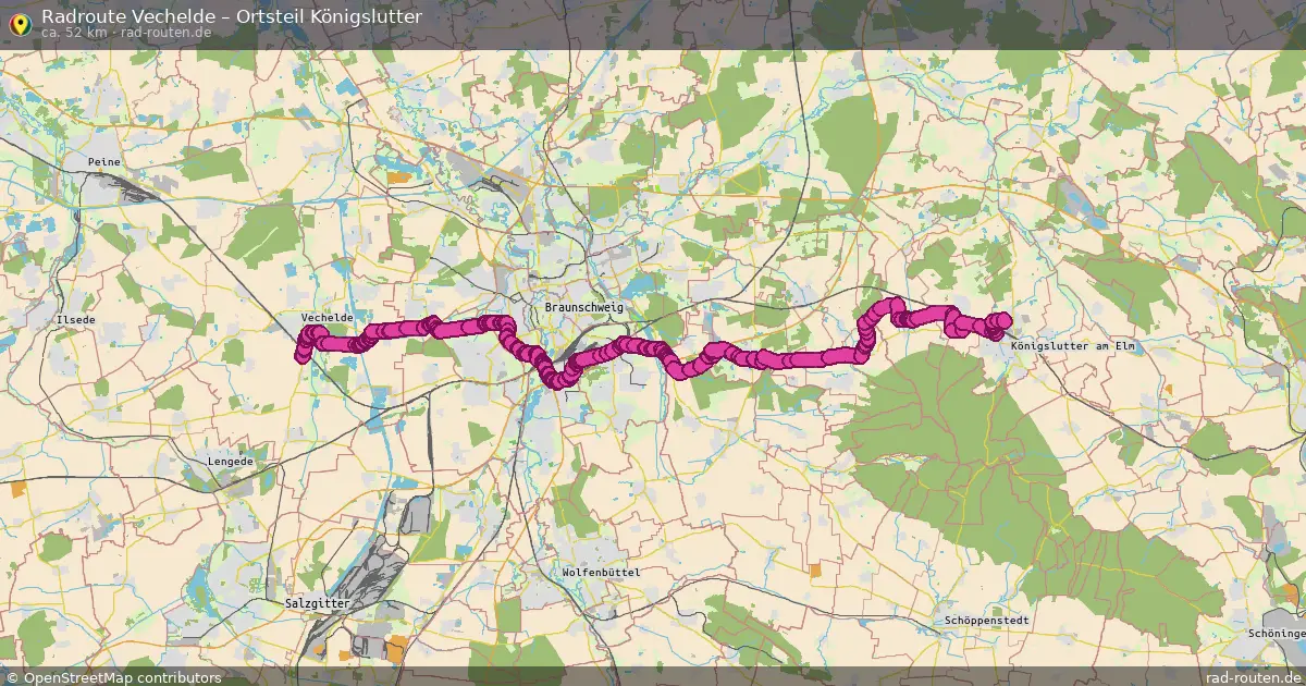Radtour Vechelde – Ortsteil Königslutter