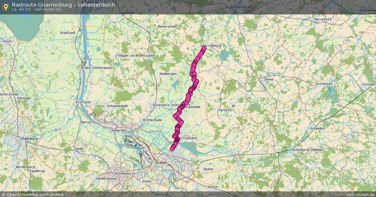 Radtour Gnarrenburg – Lehesterdeich